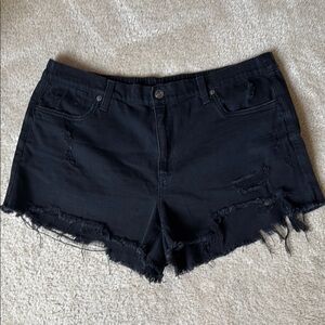 AERIE DISTRESSED DAYDREAM DENIM SHORT